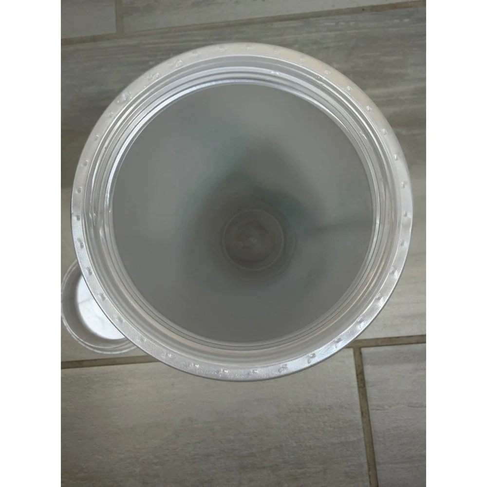 Starbucks Siren Mermaid Iridescent Green White Cold Cup Tumbler 24oz Venti